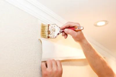Pose de papier peint à Villerable — revêtements muraux et toiles de verre